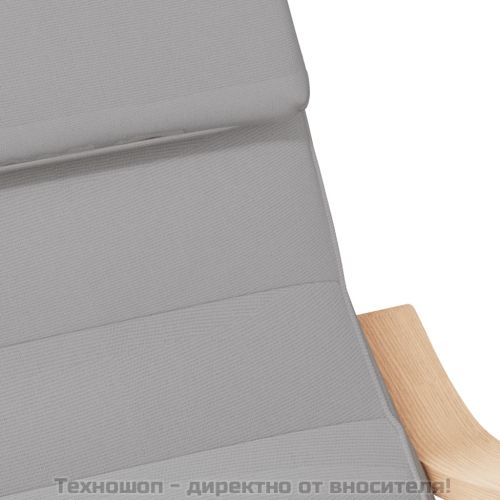 Люлеещ стол, светлосив, текстил