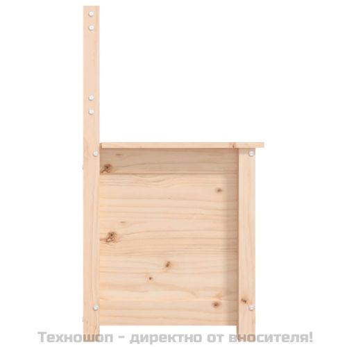 Пейка, 80x41x77 см, борово дърво масив