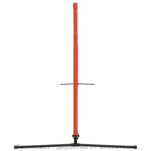 Мрежа за тенис, черно-червена, 500x100x87 см, полиестер