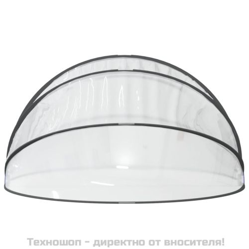 Купол за басейн, кръгъл, 467x234 см, PVC