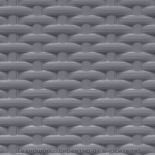 Кашпи, 2 бр, синьо сив, 30x30x37 см, полипропилен