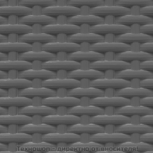 Кашпи, 4 бр, черни, 30x30x37 см, полипропилен