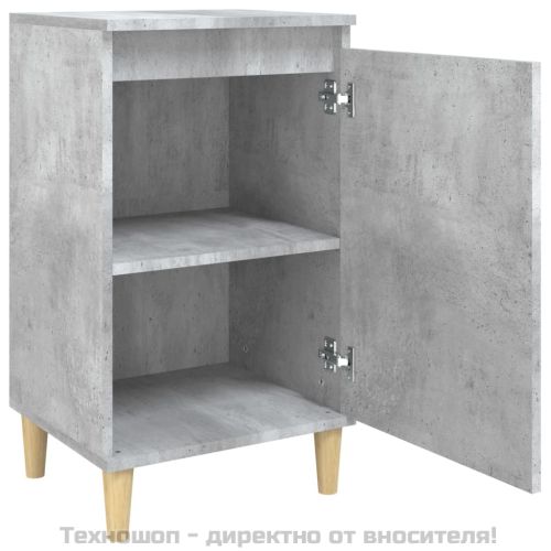 Нощни шкафчета, 2 бр, бетонно сиво, 40x35x70см, инженерно дърво