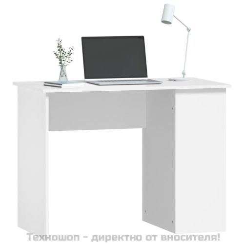 Бюро, бяло, 100x55x75 см, инженерно дърво