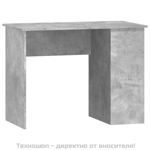 Бюро, бетонно сиво, 100x55x75 см, инженерно дърво