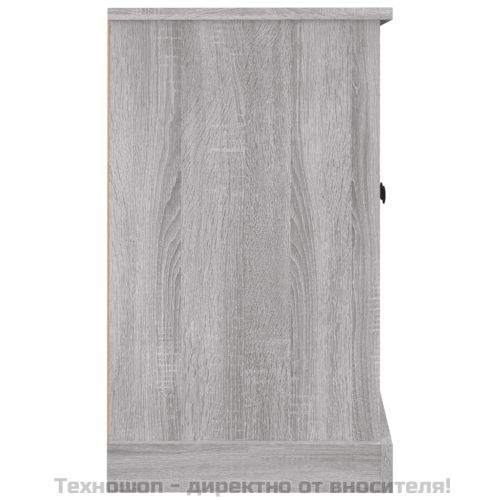 Сайдборд, сив сонома, 100x35,5x60 см, инженерно дърво