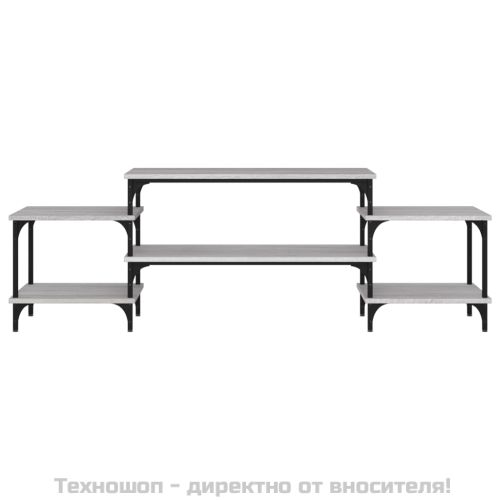 ТB шкаф, сив сонома, 157x35x52 см, инженерно дърво