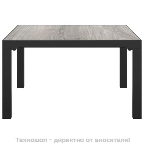 Градинска маса за кафе сива 55x55x31 cм DPC и стомана
