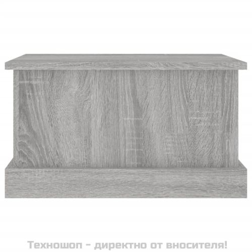 Кутия за съхранение, сив сонома, 50x30x28 см, инженерно дърво