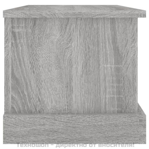 Кутия за съхранение, сив сонома, 50x30x28 см, инженерно дърво