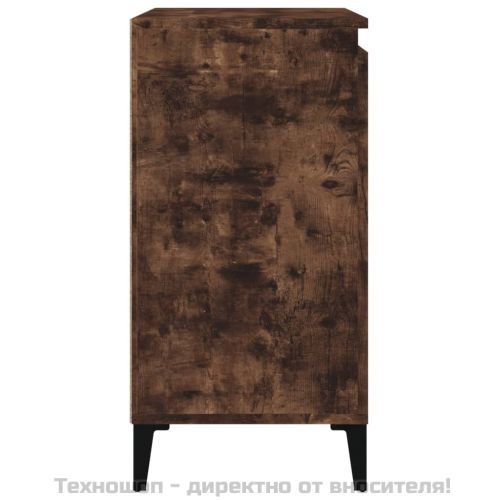 Нощни шкафчета 2 бр опушен дъб 40x35x70 см инженерно дърво