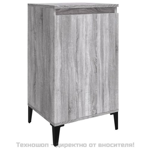 Нощно шкафче, сив сонома, 40x35x70 см, инженерно дърво