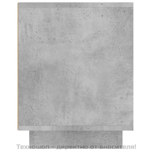 ТВ шкаф, бетонно сиво, 102x35x45 см, инженерно дърво
