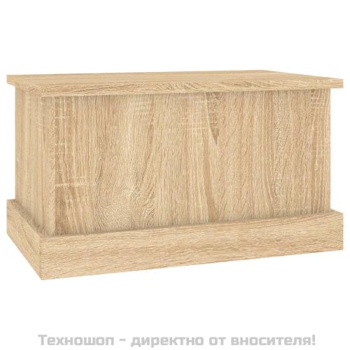 Кутия за съхранение, дъб сонома, 50x30x28 см, инженерно дърво