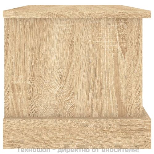 Кутия за съхранение, дъб сонома, 50x30x28 см, инженерно дърво