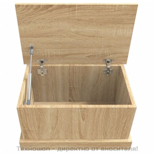 Кутия за съхранение, дъб сонома, 50x30x28 см, инженерно дърво