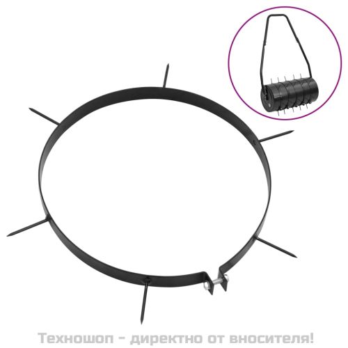 Скоби за аератор за трева 5 бр с шипове Ø 30 см желязо