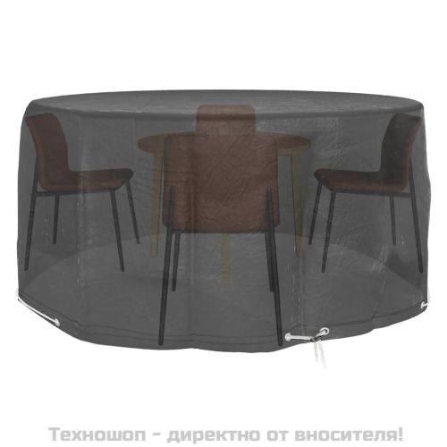Покривало за градински мебели 10 капси Ø230x90 см кръгло
