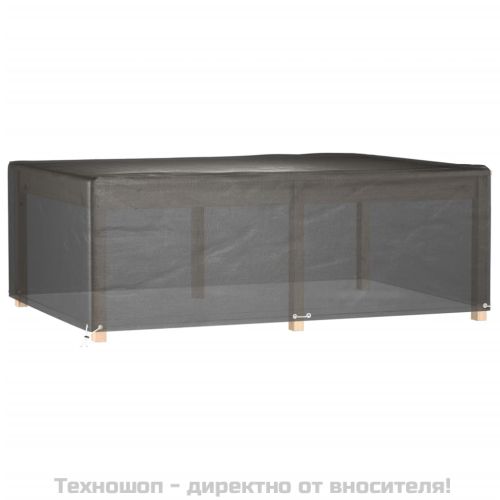 Покривало за градински мебели 12 капси 230x165x80см правоъгълно