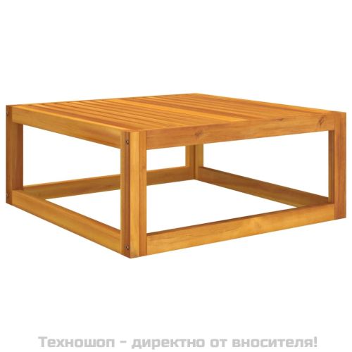 Градински комплект дивани с възглавници от 2 части акация масив