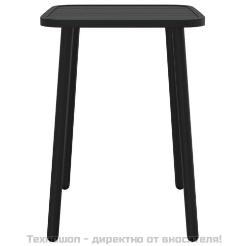 Градинска маса антрацит 50x50x71 cм стомана