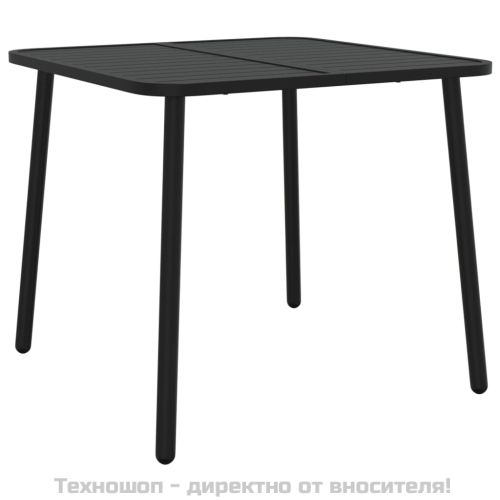 Градинска маса антрацит 80x80x71 cм стомана