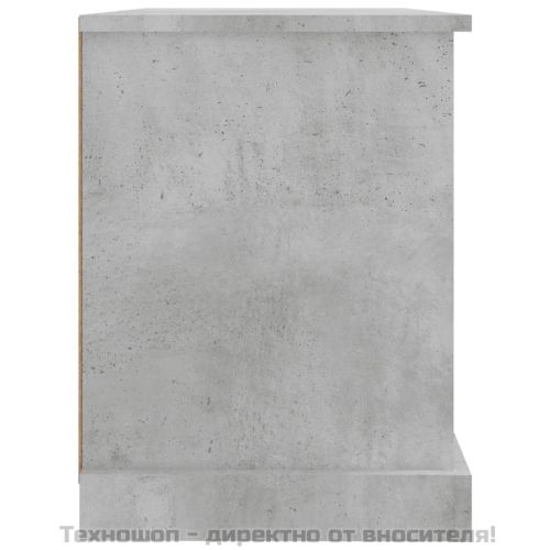 ТВ шкаф, бетонно сиво, 73x35,5x47,5 см, инженерно дърво