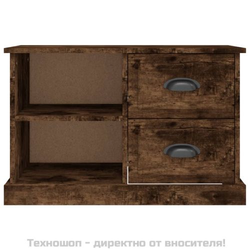 ТВ шкаф, опушен дъб, 73x35,5x47,5 см, инженерно дърво