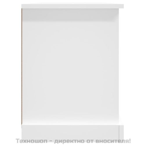 ТB шкаф, бял, 99,5x35,5x4 см, инженерно дърво