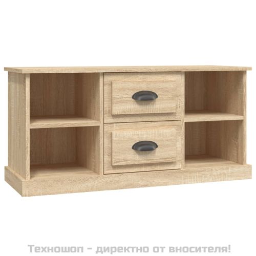 ТВ шкаф, сонома дъб, 99,5x35,5x48 см, инженерно дърво