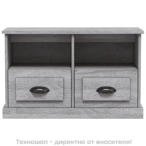ТВ шкаф, сив сонома, 80x35x50 см, инженерно дърво