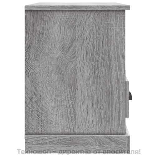ТВ шкаф, сив сонома, 80x35x50 см, инженерно дърво