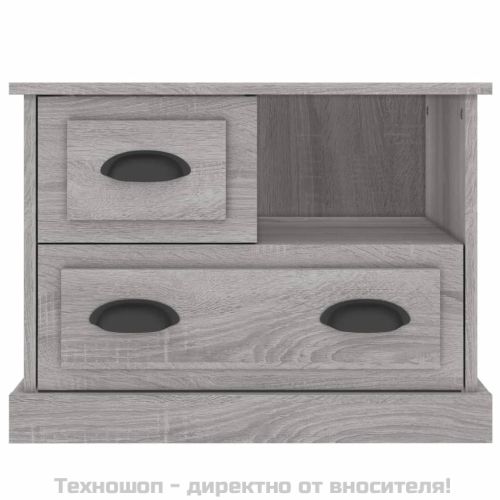 Нощно шкафче, сив сонома, 60x39x45 см