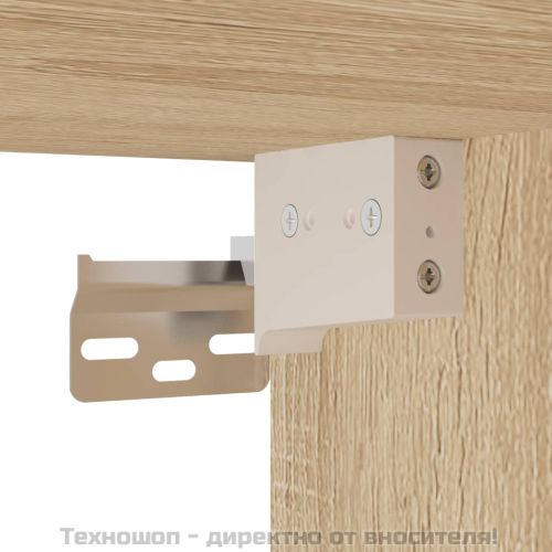 Нощни шкафчета за стенен монтаж 2 бр сонома дъб 41,5x36x28 см