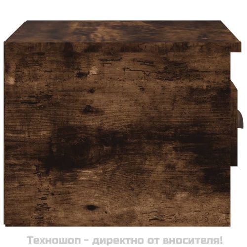 Нощни шкафчета за стенен монтаж, 2 бр, опушен дъб, 41,5x36x28см