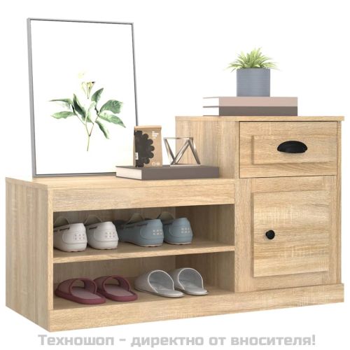Шкаф за обувки, дъб сонома, 100x42x60 см, инженерно дърво