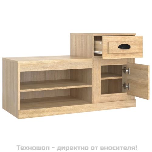 Шкаф за обувки, дъб сонома, 100x42x60 см, инженерно дърво
