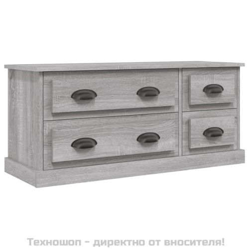 ТВ шкаф, сив сонома, 100x35,5x45 см, инженерно дърво