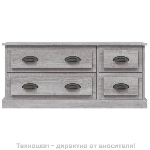 ТВ шкаф, сив сонома, 100x35,5x45 см, инженерно дърво
