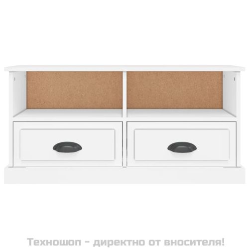 ТB шкаф, бял, 93x35,5x45 см, инженерно дърво