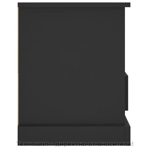 ТB шкаф, черен, 93x35,5x45 см, инженерно дърво