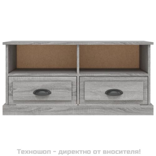 ТВ шкаф, сив сонома, 93x35,5x45 см, инженерно дърво