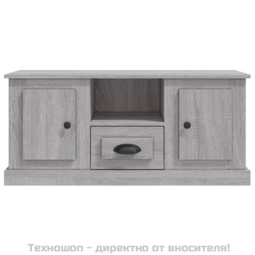 ТВ шкаф, сив сонома, 100x35,5x45 см, инженерно дърво
