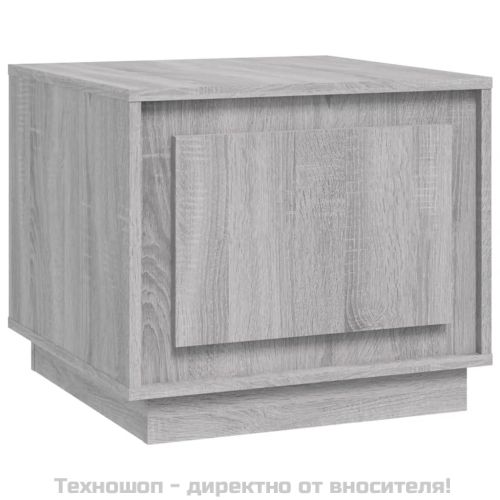 Кафе маса, сив сонома, 51x50x44 см, инженерно дърво