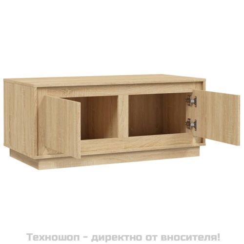 Кафе маса, дъб сонома, 102x50x44 см, инженерно дърво