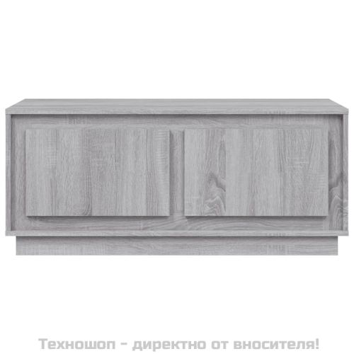 Кафе маса, сив сонома, 102x50x44 см, инженерно дърво