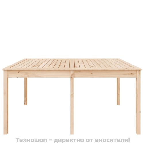 Градинска маса, 159,5x82,5x76 см, борово дърво масив