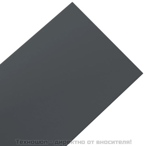 Градински кант, сив, 10 м, 20 см, полиетилен