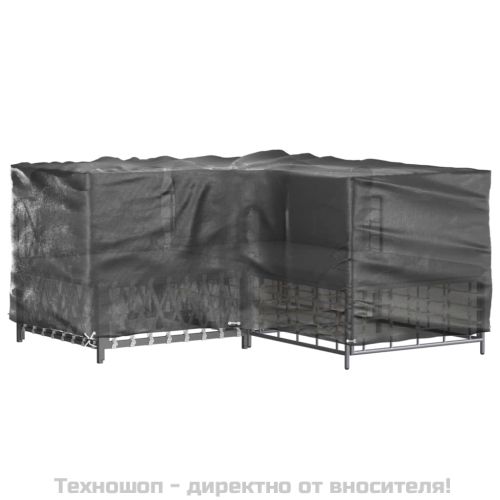 Покривало за ъглови градински мебели 16 капси 215x215x90 см