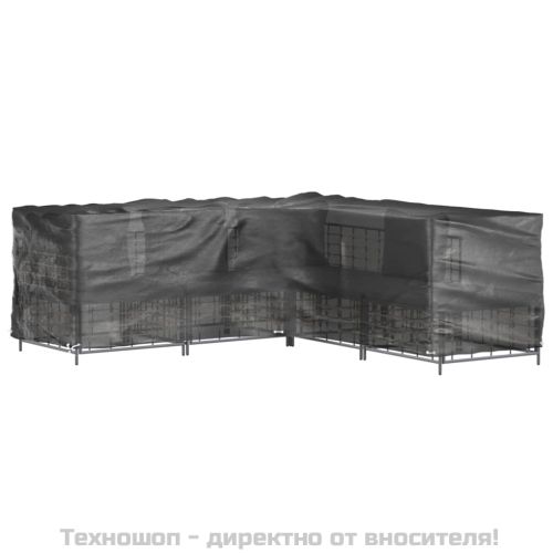 Покривало за ъглови градински мебели 20 капси 300x300x70 см